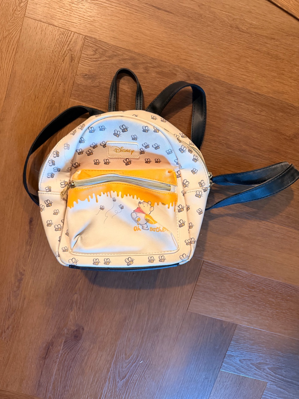 Disney Winnie the Pooh Honey Bee Loungefly Mini Backpack Cream Yellow